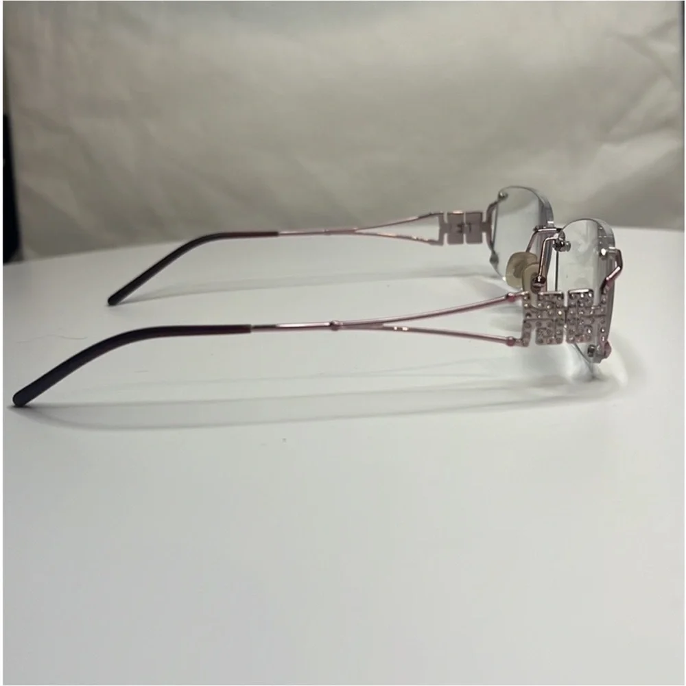Gorgeous Authentic Versace luxury designer rimless prescription eyeglasses